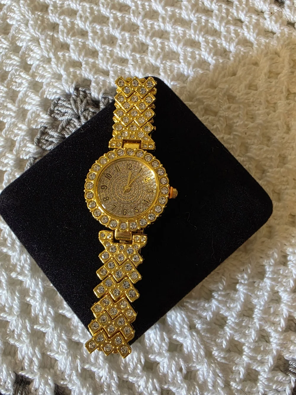Gold-tone Crystal Bracelet Watch - Women Accessories